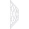 Ekena Millwork 44"H x 94 1/2"W Gypsum PVC Wainscot Paneling Kit WPK44X94GYP - alternate 3